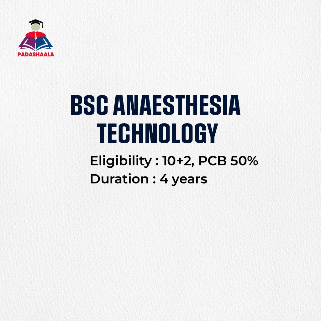 BSc Anaesthesia Technology