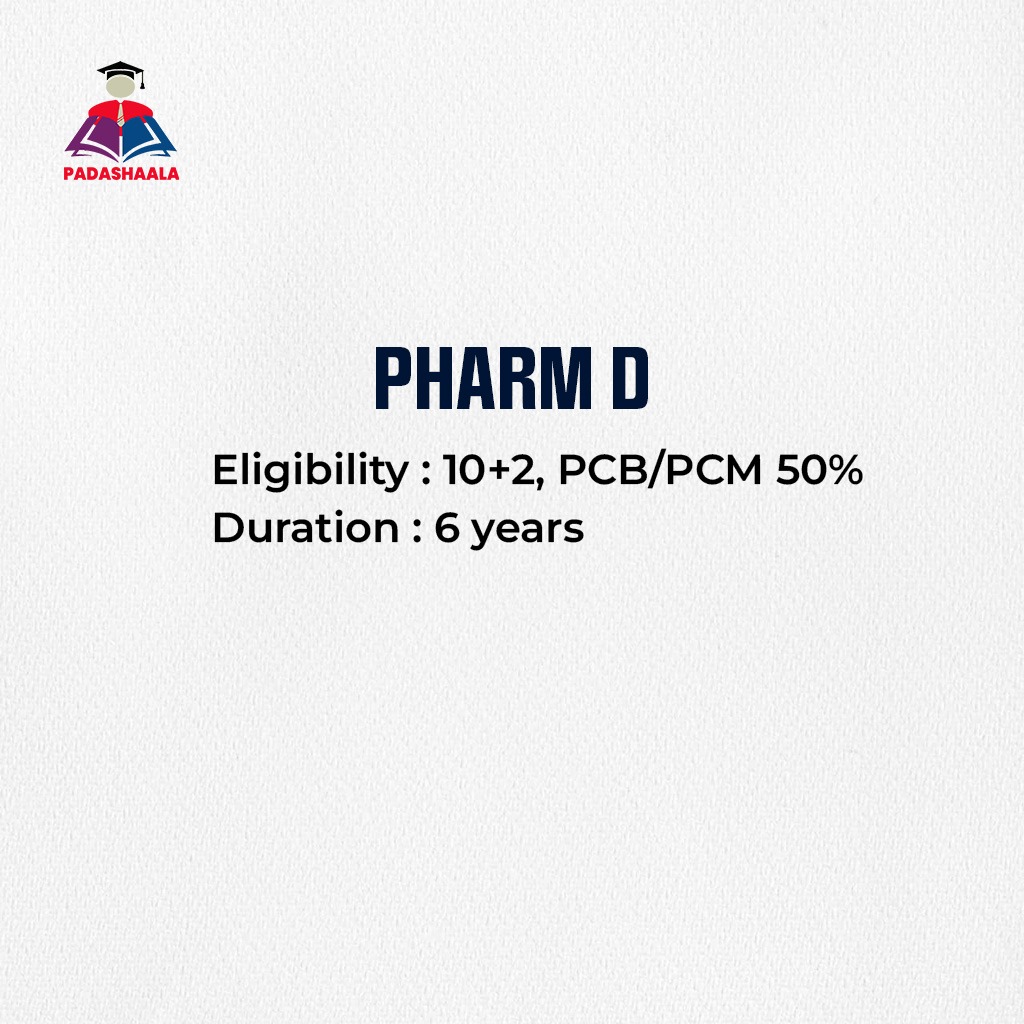 Pharm D - Doctor of Pharmacy
