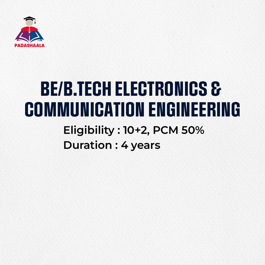 BE/Btch Electronics & Communication